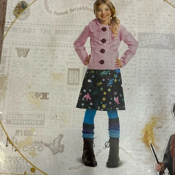 Luna Lovegood Outfit Harry Potter kid’s costume Size 7/8‎ Wizarding World New - Picture 3 of 7